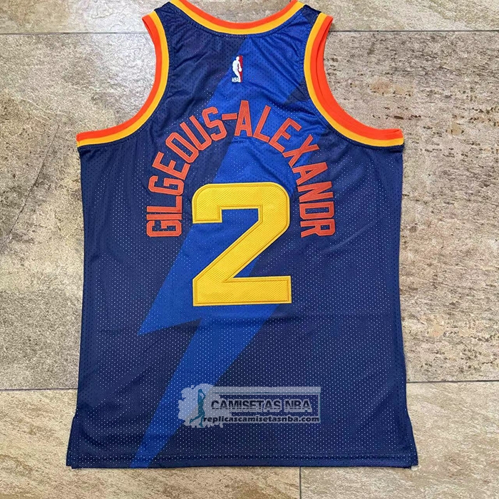 Camiseta Oklahoma City Thunder Shai Gilgeous Alexander NO 2 Special Azul